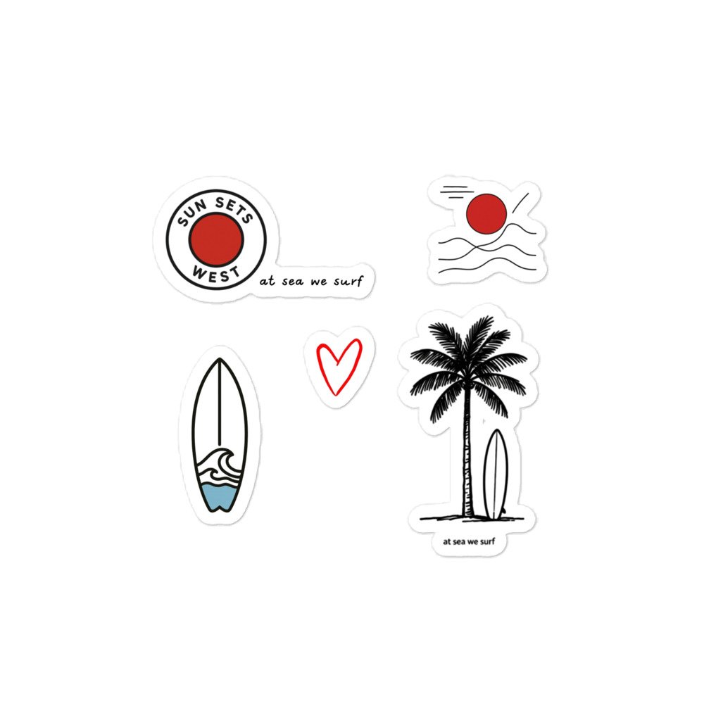 Sun Sets West Stickers - Image 3